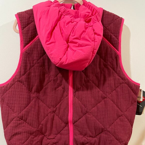 NWT Free People FP Movement Recreation Reversible Fleece Puffer Vest $188 - Picture 8 of 16